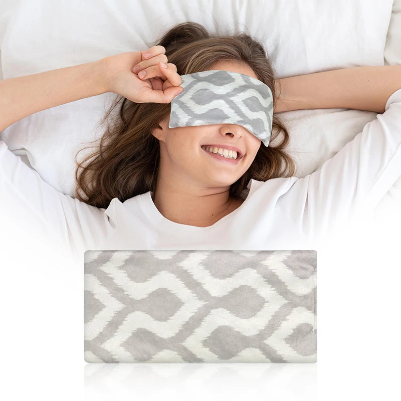 Lavender Aromatherapy Weighted Eye Pillow Hot & Cold Compress for Sleep, Anxiety Relief, Yoga & Meditation