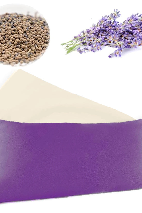 Lavender Aromatherapy Weighted Eye Pillow Hot & Cold Compress for Sleep, Anxiety Relief, Yoga & Meditation