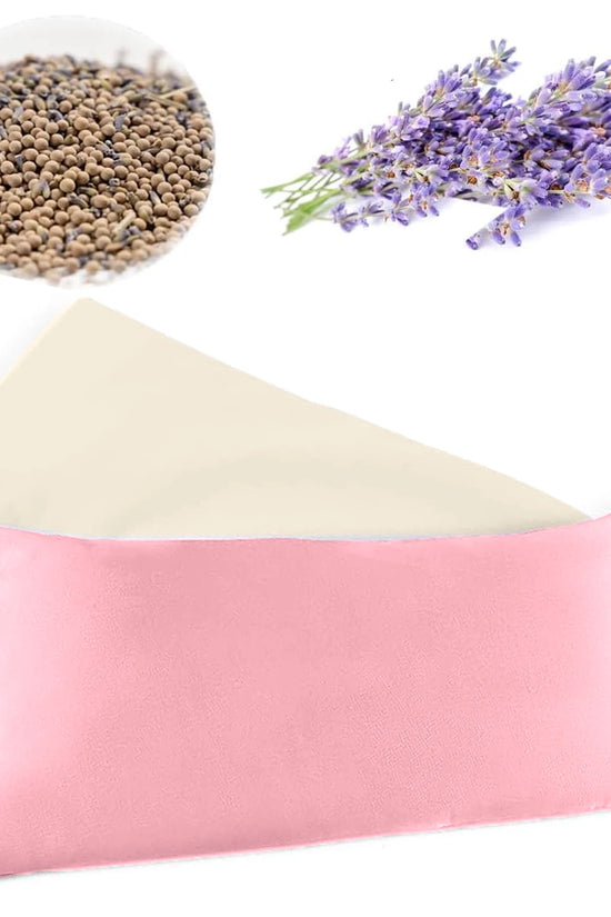 Lavender Aromatherapy Weighted Eye Pillow Hot & Cold Compress for Sleep, Anxiety Relief, Yoga & Meditation