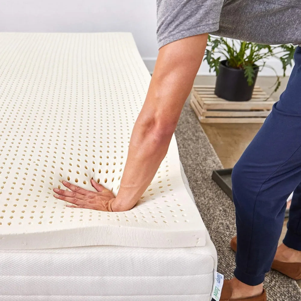 EcoRest™ 1″ Organic Latex Mattress Topper – Medium-Firm Natural Comfort