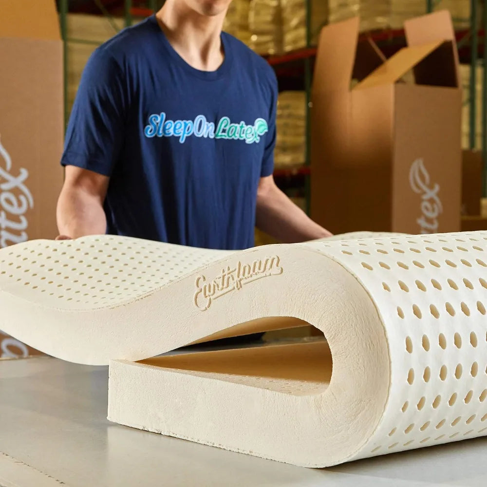 EcoRest™ 1″ Organic Latex Mattress Topper – Medium-Firm Natural Comfort